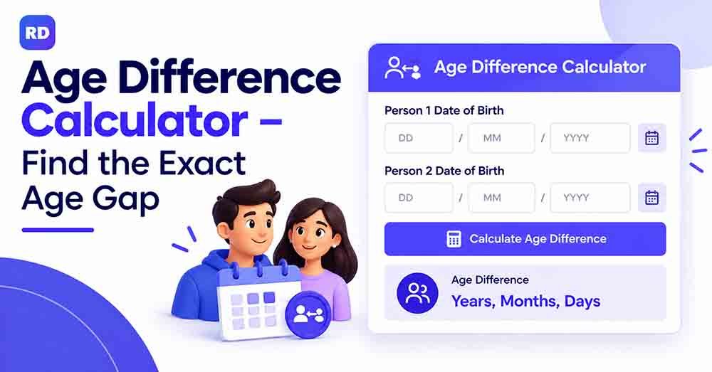 Age difference calculator