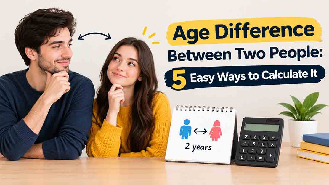 age difference between two people using birth dates