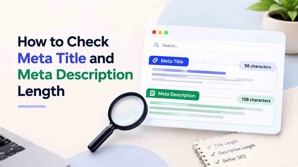 How to check meta title and meta description length