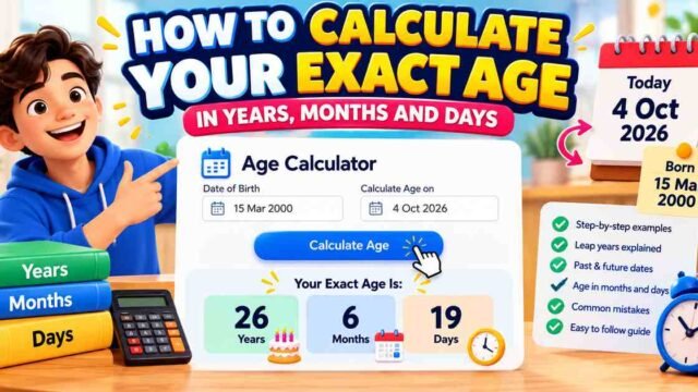 How to Calculate Your Exact Age in Years, Months and Days